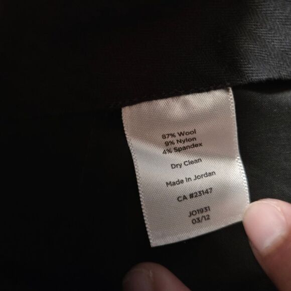 Talbots Black Wide Leg Pants High-Rise Flare - Picture 8 of 9